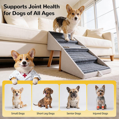 Convertible Dog Ramp Stairs & Ottoman