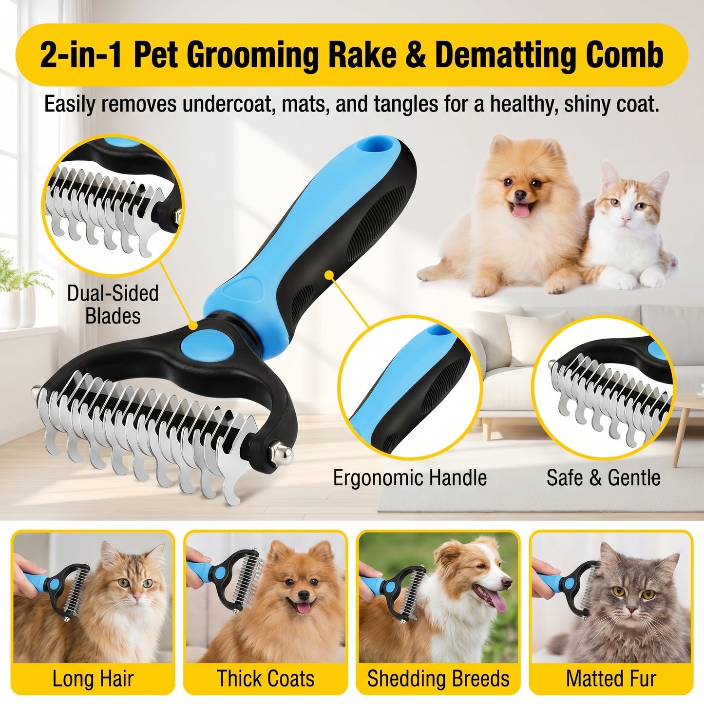 Pet Dematting Comb
